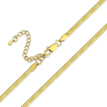 Řetízek Meucci Nastavitelný plochý řetízek SNAKE GOLD