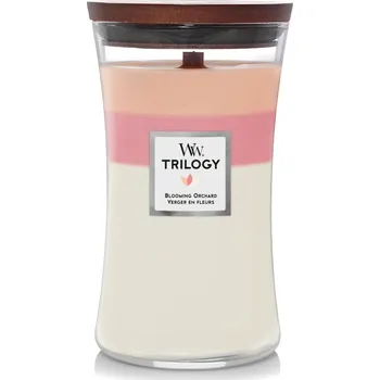 WoodWick Trilogy Blooming Orchard Svíčka váza velká, 609,5 g