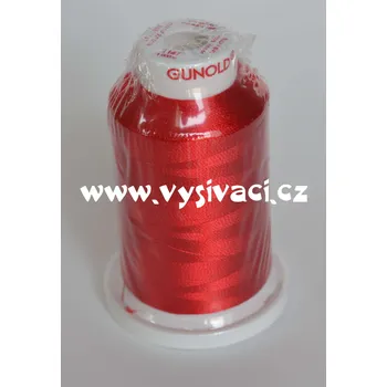 Nit vyšívací nit Gunold Sulky červená 1147, návin 1000m, viskóza Jednotka: 1 kón návin 1000m