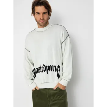 Pánský svetr Wasted Paris Pitcher Reverse (white/black) M, bílá