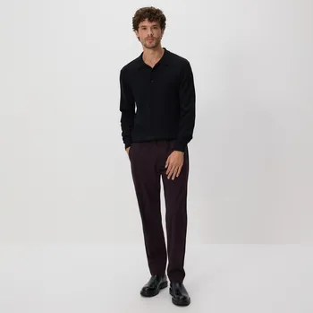 Pánské kalhoty Reserved - Kalhoty jogger se sklady - mahagonová - 256BK-93X - 256BK-93X-XL