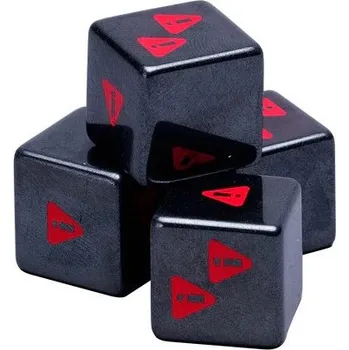 Příslušenství k deskovým hrám IV Studio Moonrakers Hematite Hazard Dice (4)