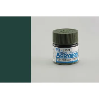 Gunze - Acrysion - N080 - Khaki Green - Khaki zelená 10ml