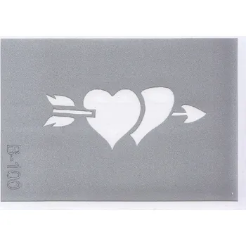 Odstranitelné tetování Šablona pro třpytivé tetování B100