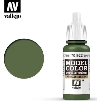 Modelářská barva Vallejo - Model Color 84 Uniform Green 17 ml. 70922