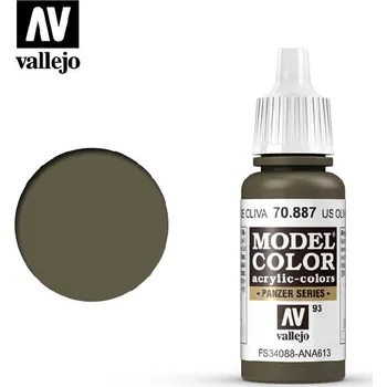 Modelářská barva Vallejo - Model Color 93 US Olive Drab 17 ml. 70887