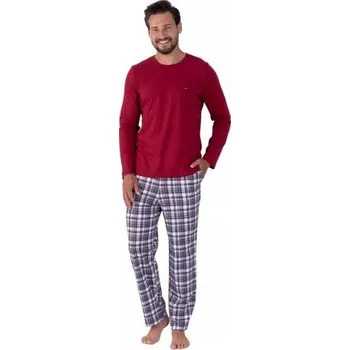 Pánské pyžamo Pánské pyžamo Maksym 1474/41 HOTBERG bordo (vínová) XL