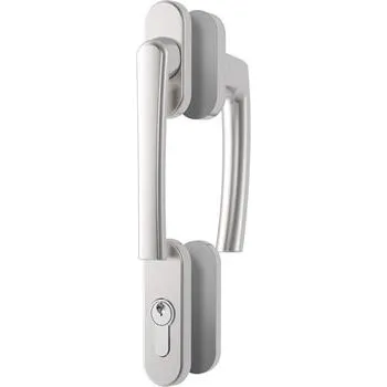 Okenní klika ROTO sada kliky balkonových dveří ROTOLINE, nízké, hliník, stříbrný elox