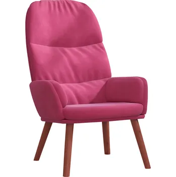 Křeslo Křeslo relaxační, nohy dřevěné, látka červená, COTTO 3