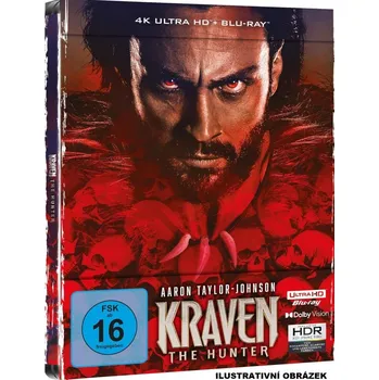 Blu-ray film Lovec Kraven - 4K Ultra HD Blu-ray + Blu-ray Steelbook (bez CZ)