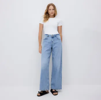 Dámské džíny Reserved - Džíny baggy fit - modrá - 619GT-50J - 619GT-50J-36