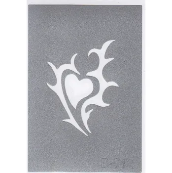 Odstranitelné tetování Šablona pro třpytivé tetování B042