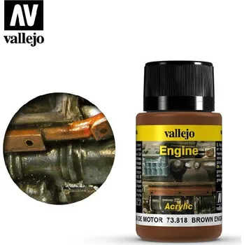 Vallejo - Weathering Effects 73818 Brown Engine Soot 40 ml.