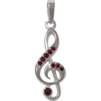 Přívěsek Český granát přívěsek stříbrný 141476