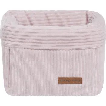 Úložný box Baby's only pletený odkládací košík Sense staro růžový