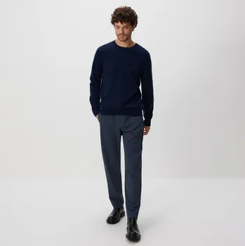 Reserved - Kalhoty jogger se sklady - tmavomodrá - 256BK-59M - 256BK-59M-L