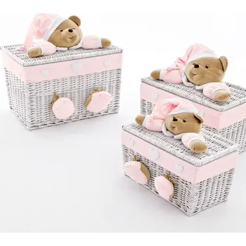 úložný prostor na hračky Nanán velký úložný box na hračky Puccio růžový