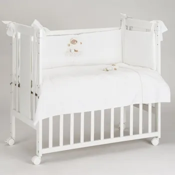 Povlečení Nanán Dadini Mini Me povlečení s mantinelem bílé