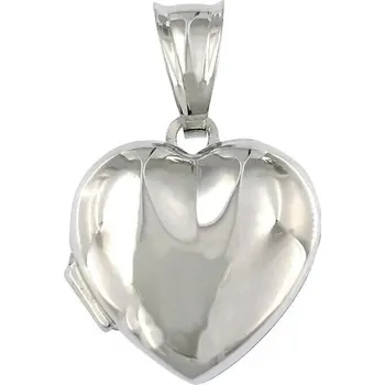 Šperk BASSANO COLLECTION CZ s.r.o. Stříbrný přívěsek medailon srdíčko Stříbrná