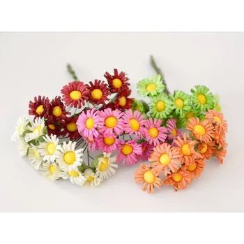 umělá květina Květinky na drátku bal. 10 ks - ZELENÉ