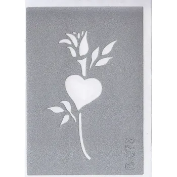 Odstranitelné tetování Šablona pro třpytivé tetování B075