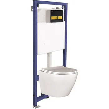 Laveo AKAN A DESNA sada pro podomítkovou instalaci: rám, mísa a ovládací tlačítko VMDB600S