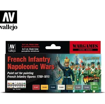Modelářská barva Vallejo - Model Color Set 70164 French Infantry Napoleonic Wars 8x17 ml.