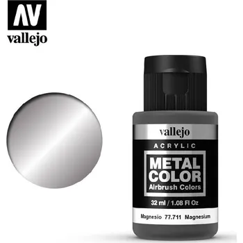 Modelářská barva Vallejo - Metal Color 77711 Magnesium 32ml.