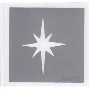 Odstranitelné tetování Šablona pro třpytivé tetování A029