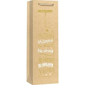 Dárková taška Taška na láhev, texty Na zdraví