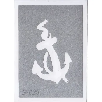 Odstranitelné tetování Šablona pro třpytivé tetování B025