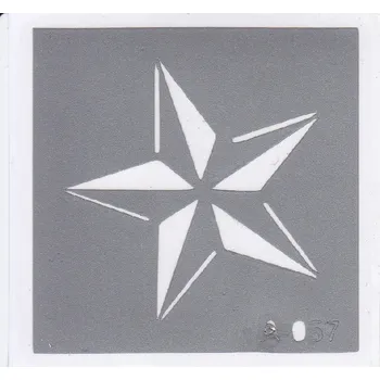 Odstranitelné tetování Šablona pro třpytivé tetování A057