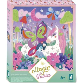 kreativní sada Janod Kreativní sada Pěnové nálepky a svítící písek Magické víly
