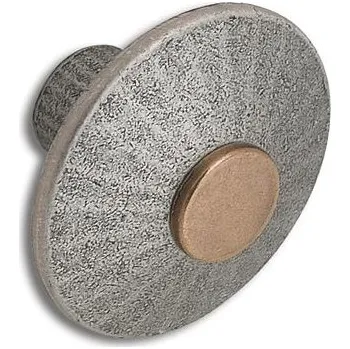 Nábytkové kování Knopka Jaya o 38 mm, hloubka 25 mm, zinek odlitek antik/stranově zesvětlený