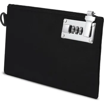 Kosmetická taška Bezpečnostní taštička se zámkem - Černá