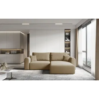 Sedací souprava Rohová rozkládací sedačka KARO - písková - Castel 48