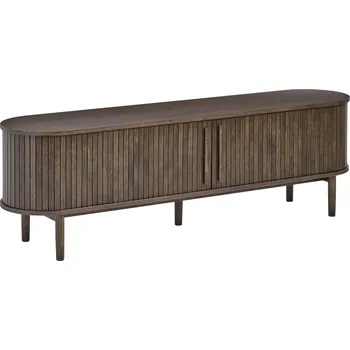 Televizní stolek Unique Furniture Tmavý dubový TV stolek Meta 180 cm