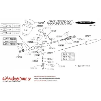 Dětská zbraň Harder Steenbeck - Evolution Limited, tělo pistole, černý chrom 123425
