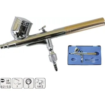 Stříkací pistole Airbrush pistole Adler AD-7704 - 0,20 + 0,30 mm
