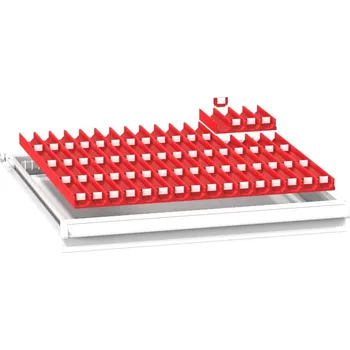 Dílenský stůl POLAK Plastové dělení zásuvek ZB 36 x 36D