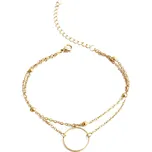 Meucci Dvojitý nastavitelný náramek KROUŽEK GOLD