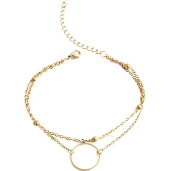 Náramek Meucci Dvojitý nastavitelný náramek KROUŽEK GOLD