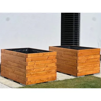 Skleník Dřevěný vyvýšený záhon Dotek přírody - douglaska - 1000x500x600