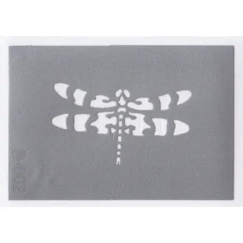 Odstranitelné tetování Šablona pro třpytivé tetování B082