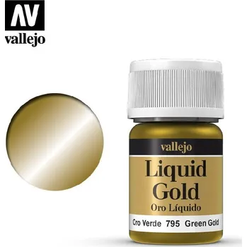 Vallejo - 70795 - Liquid Gold - Green Gold (Alcohol Based) 35 ml.