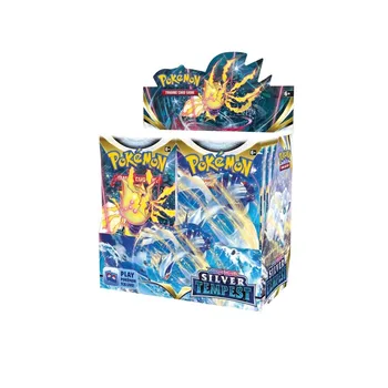 Volný čas Pokémon Sword & Shield TCG Silver Tempest Booster Box Lehce proříznutá folie na vrchní straně