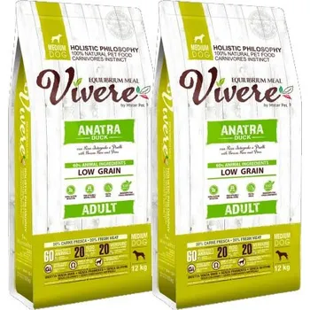 Krmivo pro psa VIVERE Adult Duck 2x12 kg