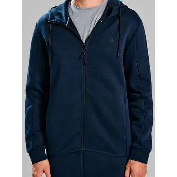 Pánská mikina Sinsay - Oversize mikina na zip s kapucí - námořnická modrá - 907EU-59X - 907EU-59X-XS