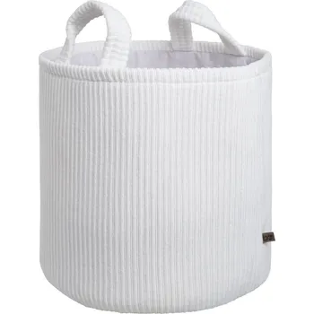 Úložný box Baby's only odkládací koš na hračky Sense bílý Rozměr: průměr 30