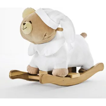 plyšák Nanán plyšový houpací medvídek Tato bílý